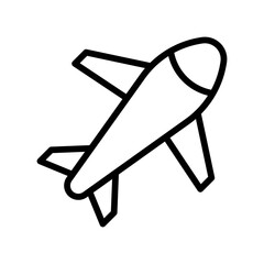 Hawaii icon related hawaii trip airplane with wings vector in lineal style,