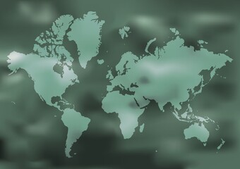 World map design.