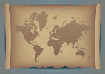 Old world map design.