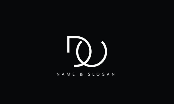OD, DO, O, D abstract letters logo monogram