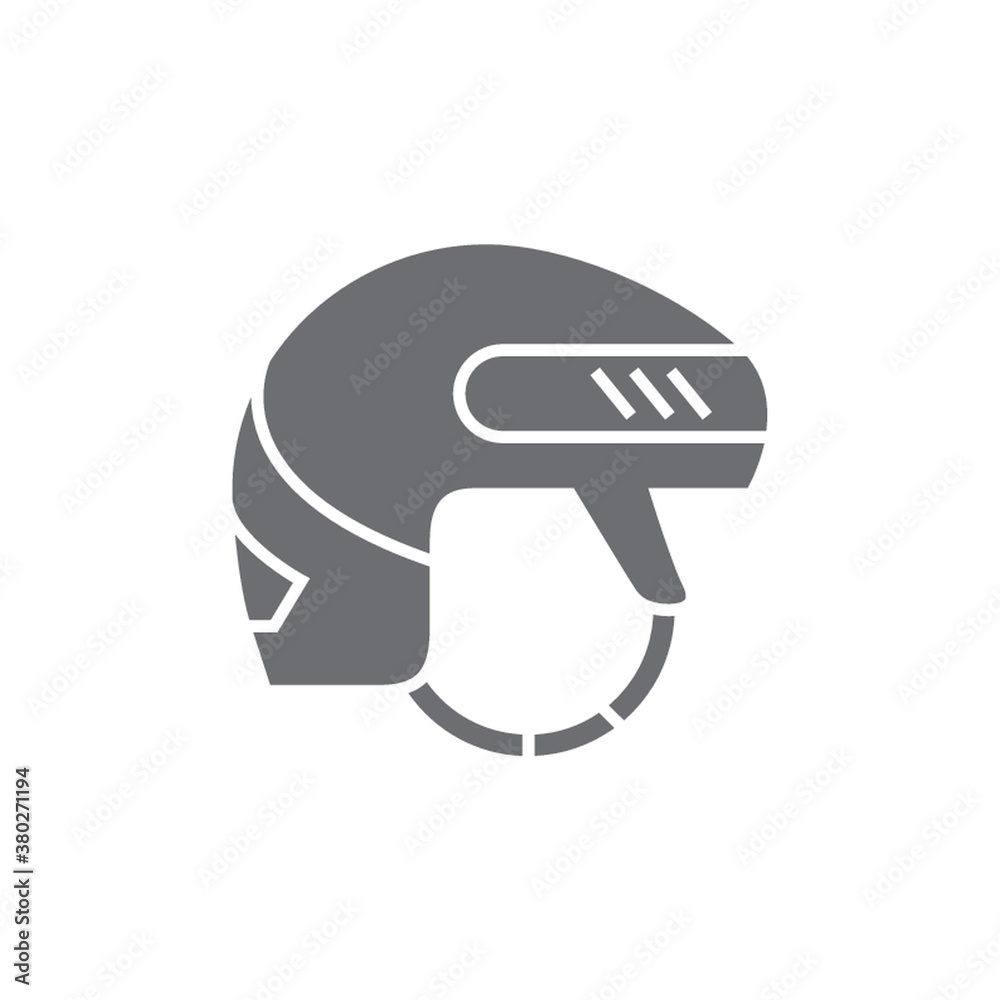 Canvas Prints Ice hockey helmet.