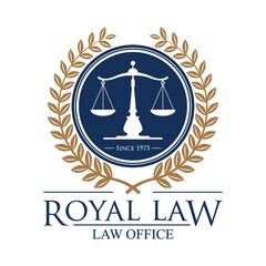 Royal law logo element.