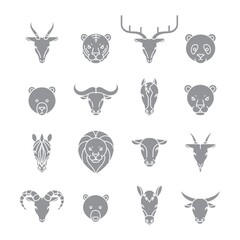 set of animal icons