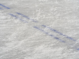 Obraz premium Ice hockey rink markings, winter sport background