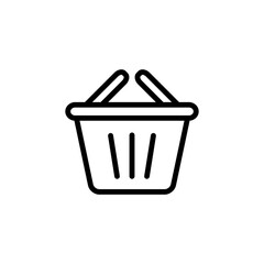 Shopping Basket Icon Design Vector Template Illustration