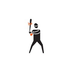 Baseball batter icon