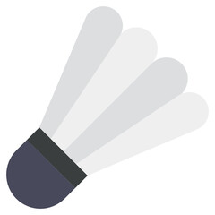 
Shuttlecock icon, sports equipment in trendy flat vector 
