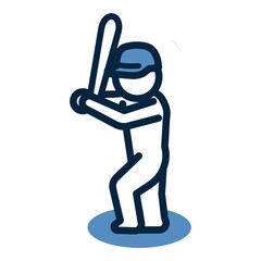 Baseball player icon