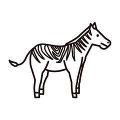 Fototapeta na wymiar Zebra icon