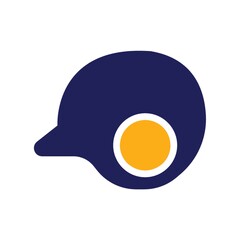 Batting helmet icon