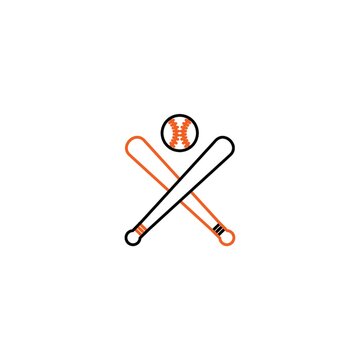 recommend clip art: Baseball and bat icon