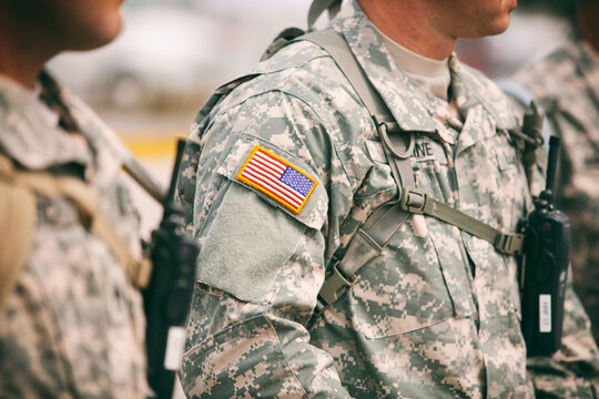 Ferguson: Group Of National Guard Soldiers Stand By Checkpoint