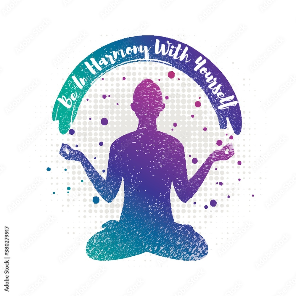 Canvas Prints yoga design