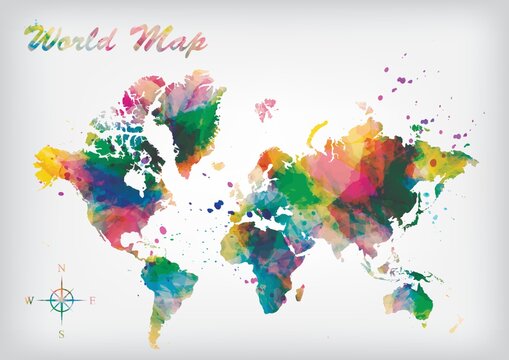 world map design