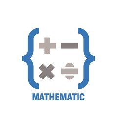 Obraz premium mathematic subject icon