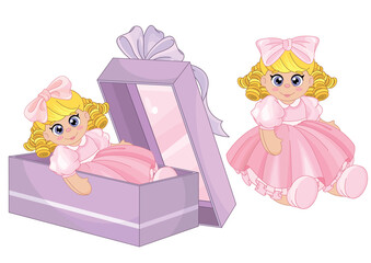 Doll in a Gift Box