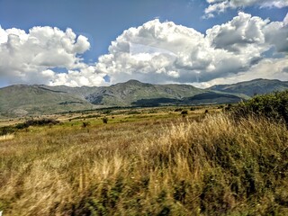 landscape with sky and clouds