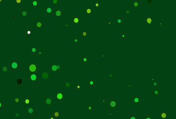 Light Green, Yellow vector template with circles.