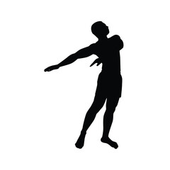 Man body silhouette vector