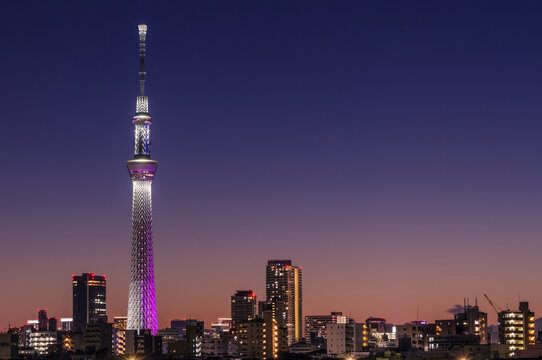 Nightfall Over The Skytree