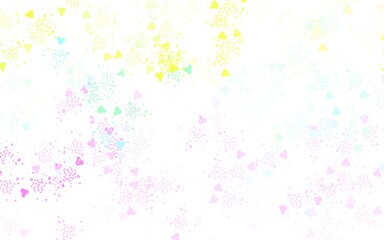 Light Multicolor vector backdrop with memphis shapes.