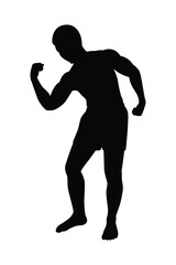 Man body silhouette vector