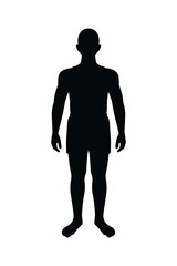 Man body silhouette vector