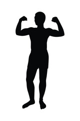 Man body silhouette vector