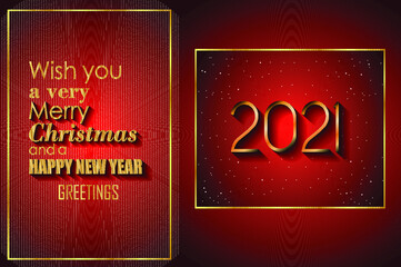 2021 Happy New Year Background for your seasonal flyers and greetings card or Christmas invitations.