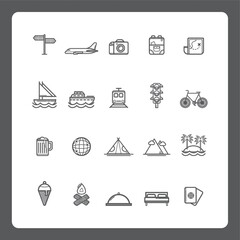 Fototapeta premium travel icon set