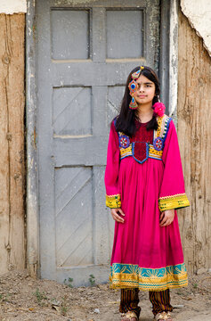 Sindhi Child in Balochi Dress