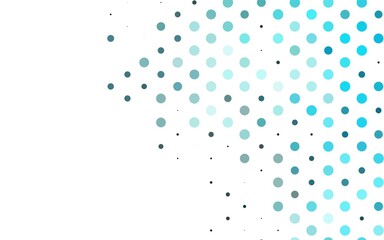 Light BLUE vector texture with disks. Beautiful colored illustration with blurred circles in nature style. Pattern of water, rain drops.