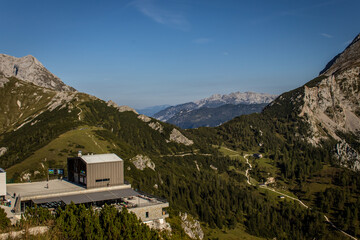 Fototapeta na wymiar Blick vom Jenner auf die Alpen 