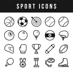 set of sports icons