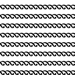 Seamless geometric curl pattern. Vector waves background