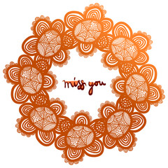 Set of vintage frames on white background. Perfect for greeting cards, wedding invitations, retro parties. Vector logo template, labels and badges