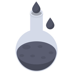 
Lab chemical test  isolated on white background 
