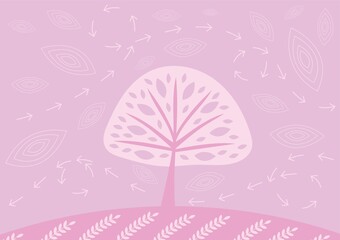 Tree background design