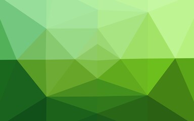Light Green vector polygon abstract background. Shining illustration, which consist of triangles. Polygonal design for your web site.