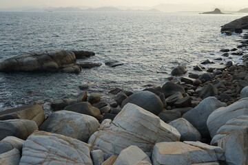 rocks and sea