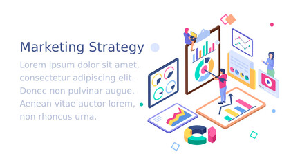 
Marketing strategy illustration design 
