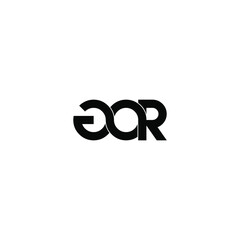 gor letter original monogram logo design
