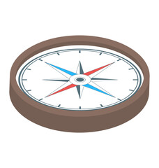 
Compass rose, isometric vector 
