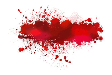 Red bloody stain. Vector illustration