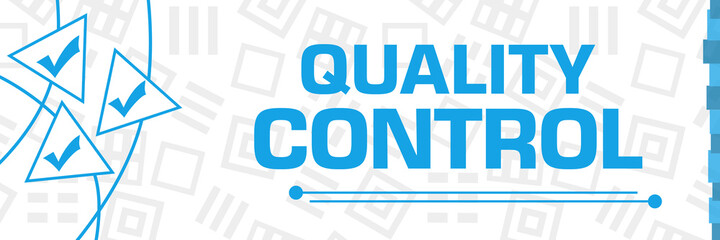 Quality Control Tick Marks Blue Curves Triangles Horizontal 
