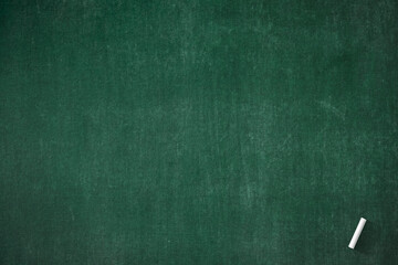 Teacher day concept: Grunge old wood green board, white chalk