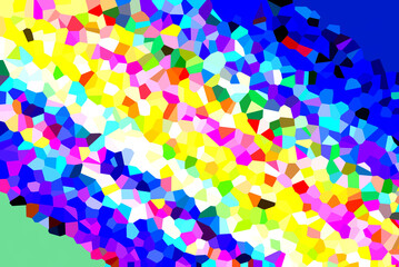 Colorful Low Poly Gradient Crystallize Background Illustration