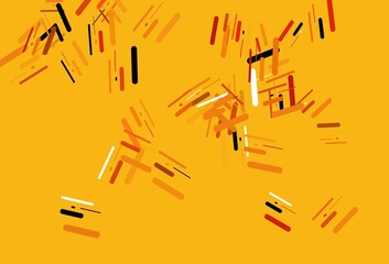 Light Orange vector template with repeated sticks.