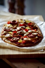 pizza with vegetables