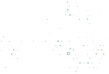 Light Multicolor, Rainbow vector layout with circle spots, cubes.